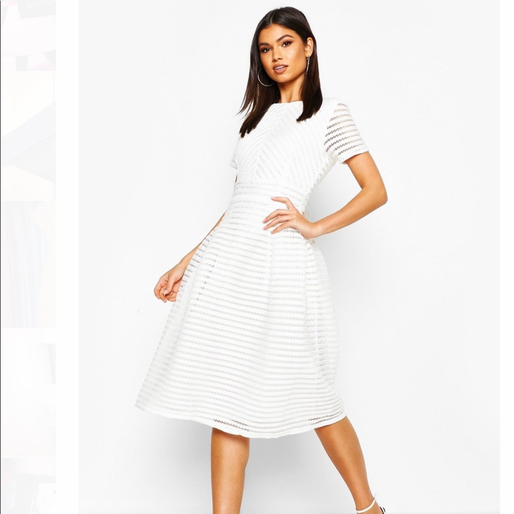 Boohoo White Dress
